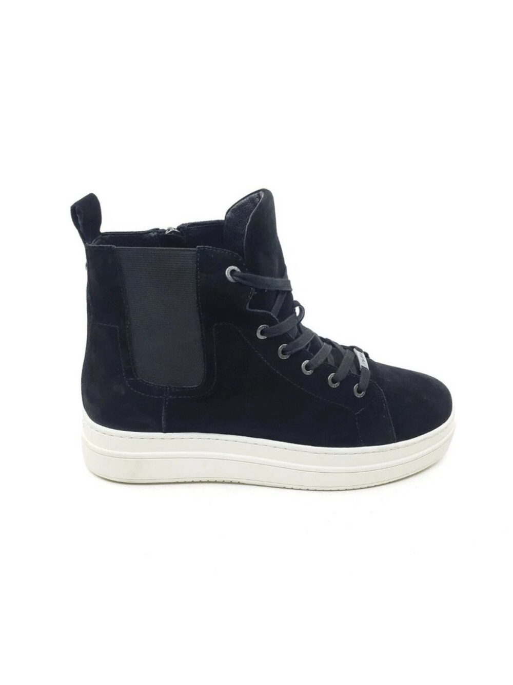 J/Slides Suede Lace Up Side Zip